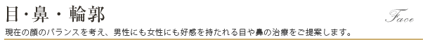 目･鼻・輪郭