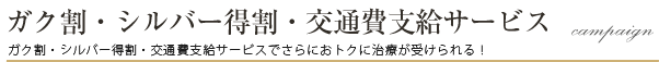ガク割・シルバー割キャンペーン