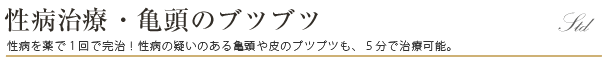 性病疾患・亀頭のブツブツ